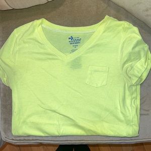 Neon yellow tank top